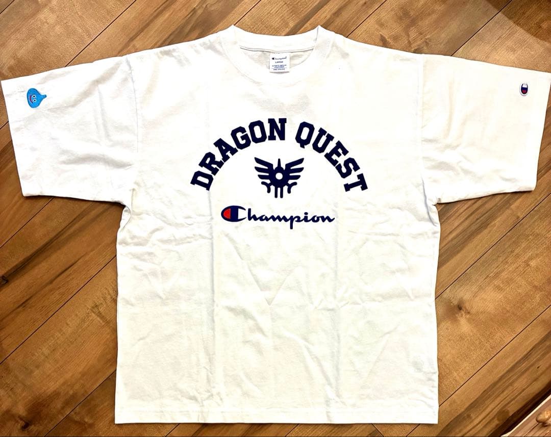 【新品】チャンピオン×ドラゴンクエスト コラボ Tシャツ Lホワイト