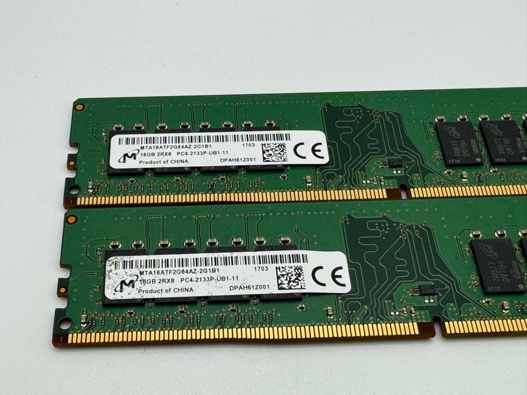 （20）PCメモリー DDR4-2133 16GB2枚