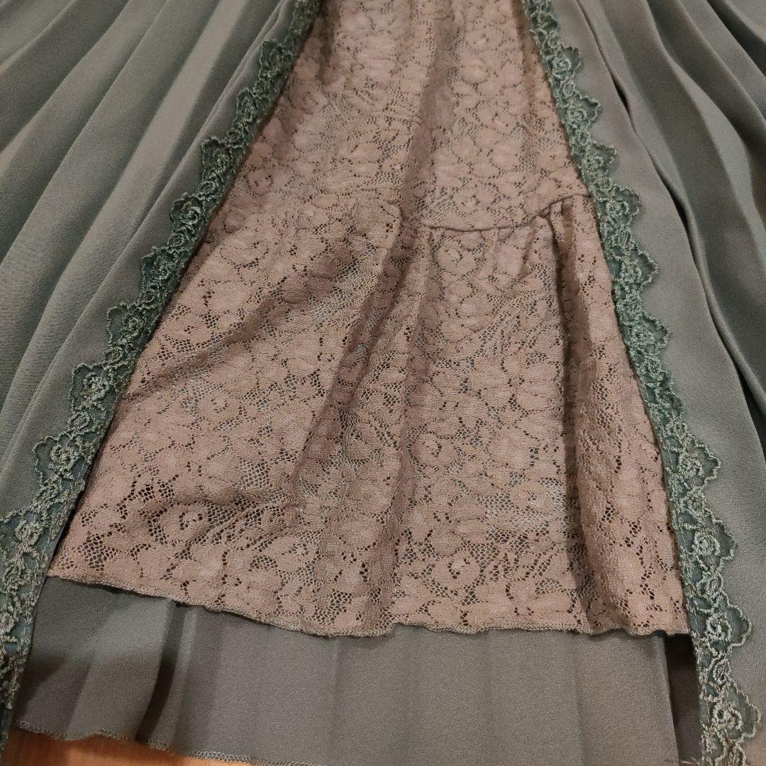 axes femme フラワーレースノースリーブワンピース