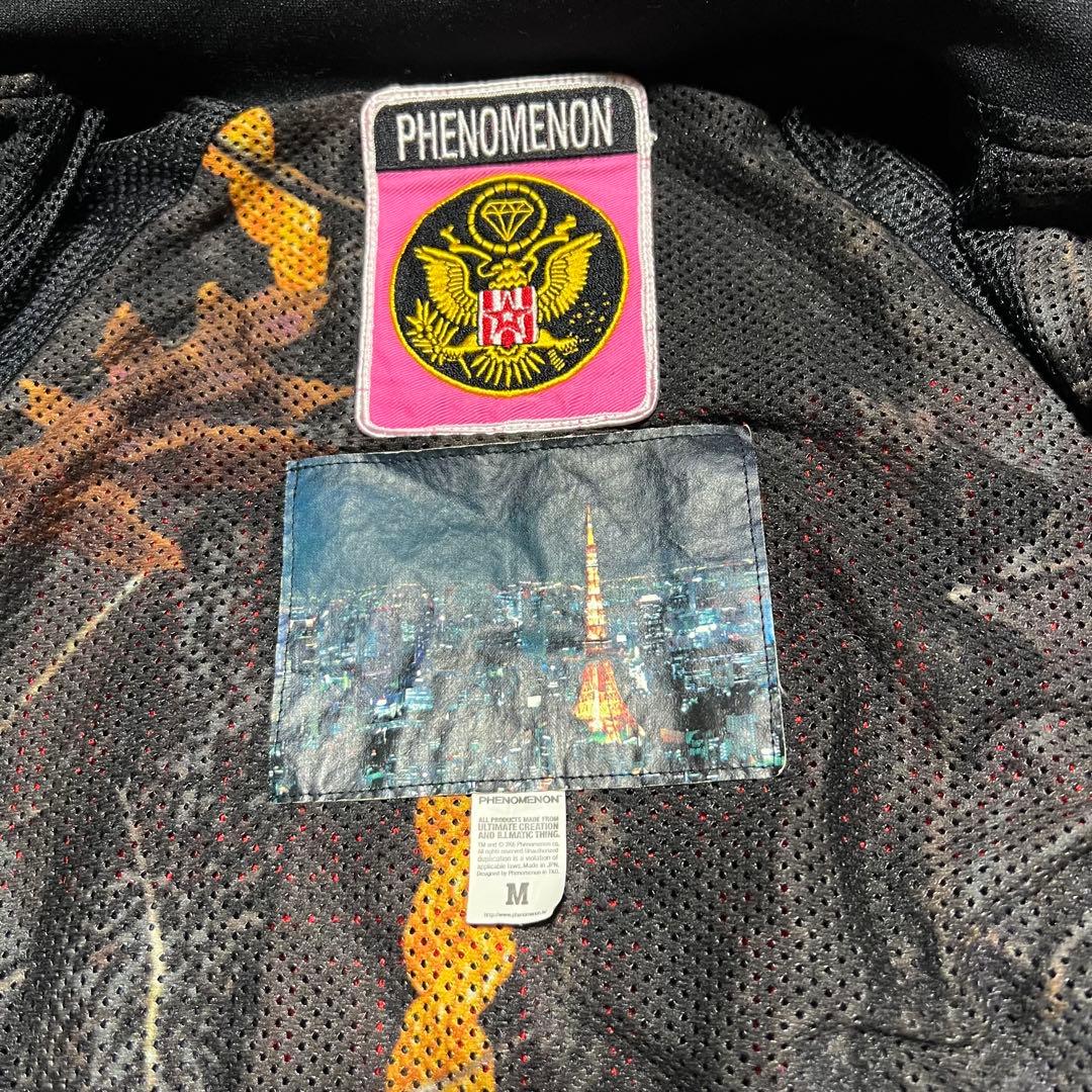 希少 PHENOMENON フェノメノン 2006年 バックロゴ袖ラインジャージ