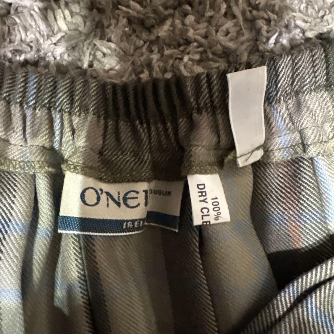 mint　O'NEILL チェック柄 プリーツロングスカート　12