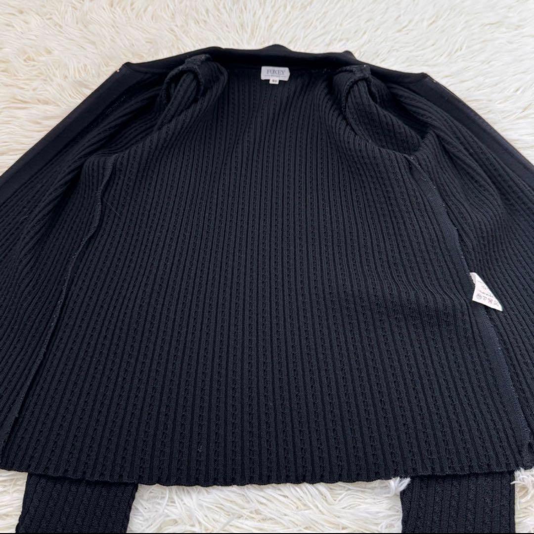 希少✨フォクシー ケーブルニットアンサンブル 40 ウール ニットジャケット