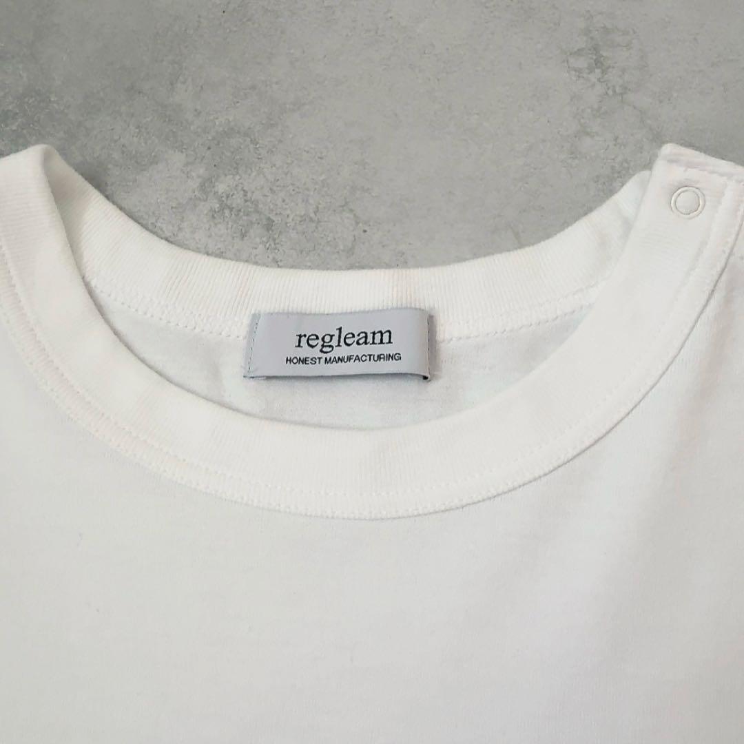 【ほぼ未使用】リグリームregleam ロゴ入りベーシックTシャツ　M ホワイト