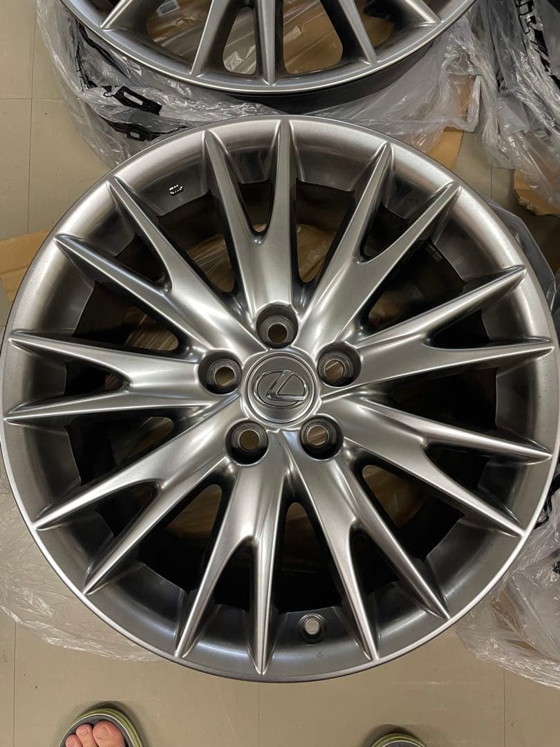 レクサス 18インチ シルバースポークホイール 4本セット GS