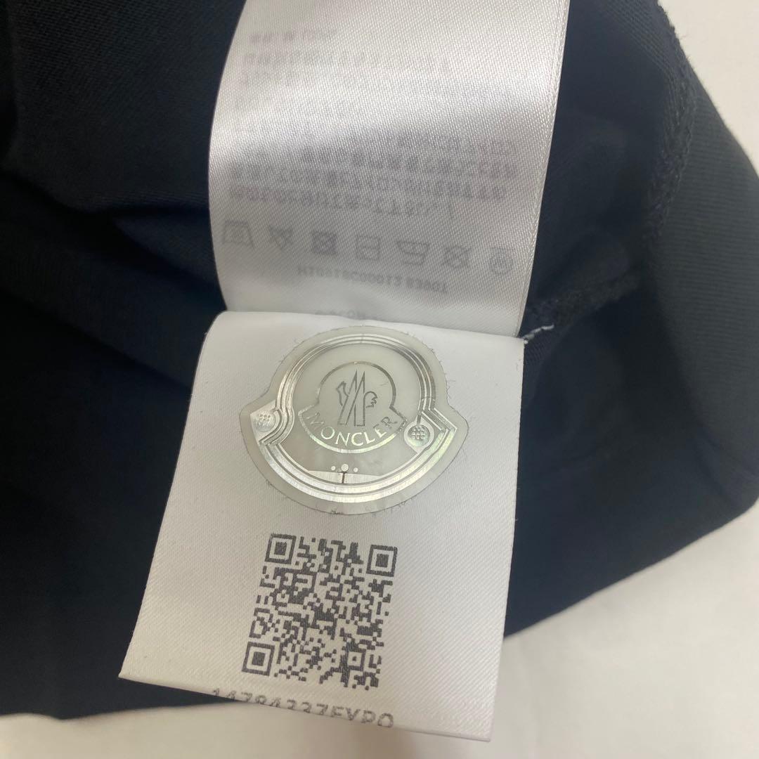 MONCLER ブラック チェッカーボード Tシャツ