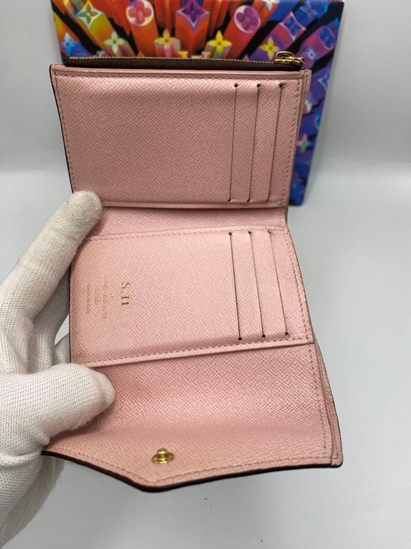 美品‼️ルイヴィトン　三つ折り財布　ポルトフォイユヴィクトリーヌ　モノグラム