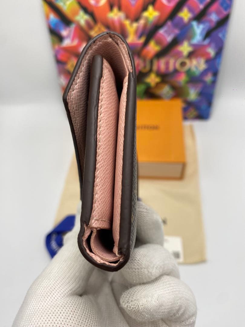 美品‼️ルイヴィトン　三つ折り財布　ポルトフォイユヴィクトリーヌ　モノグラム