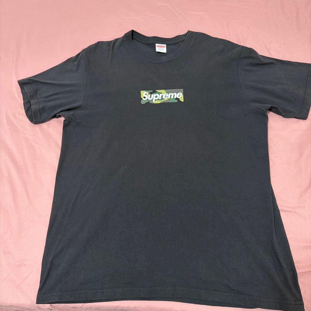 トップス Supreme Box Logo Tee \"Black\" camo