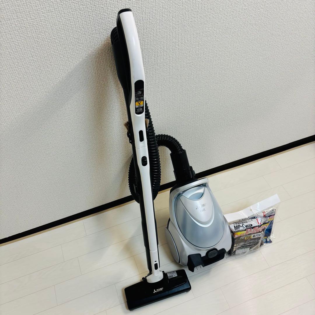 【美品】三菱電機 紙パック式掃除機Be-K 自走式パワーブラシ 紙パック2個付き