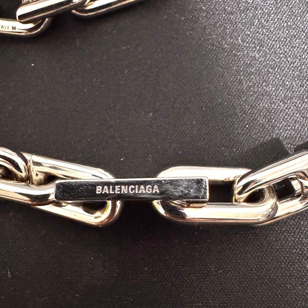 【限定価格】BALENCIAGA B チェーン ネックレス シルバー