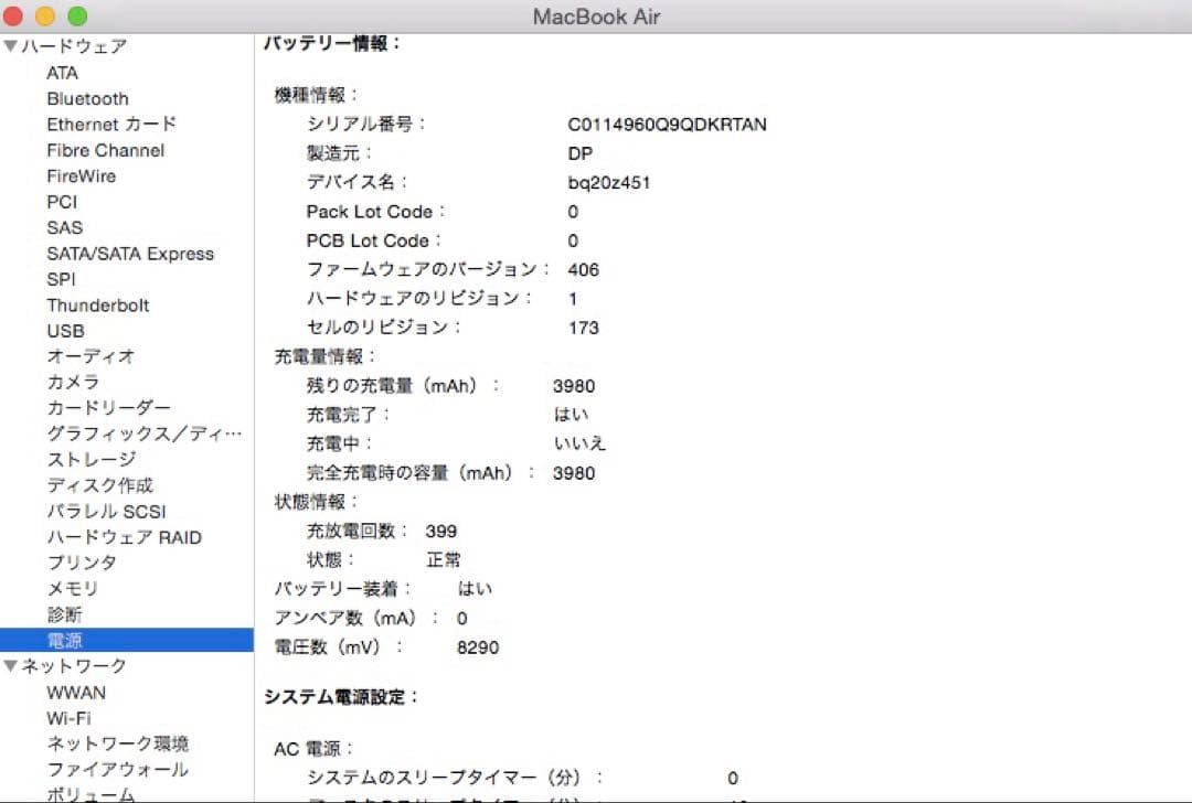MacBook Air 11インチ (mid2011)