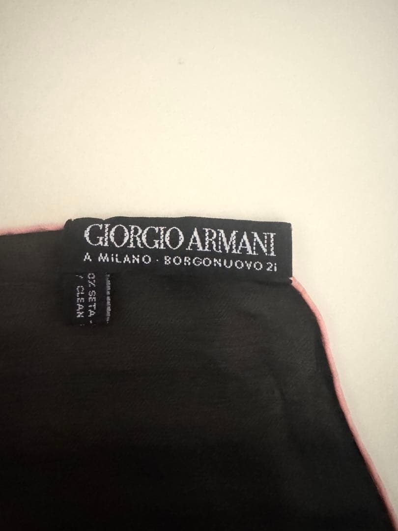 Giorgio Armani 花柄　シルクショール