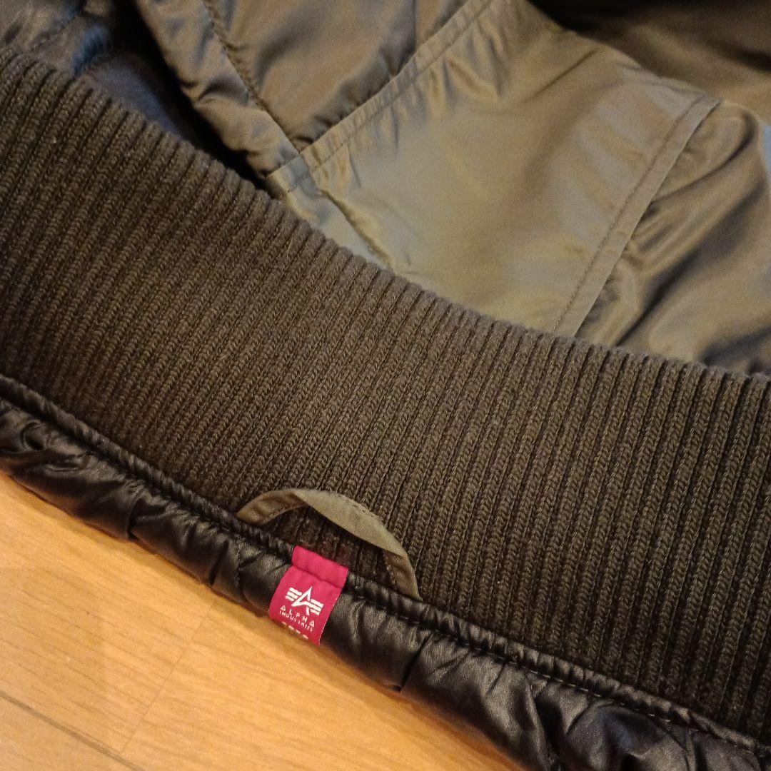 弥*衛様 ALPHA INDUSTRIES フーデッドリブジャケット サイズM