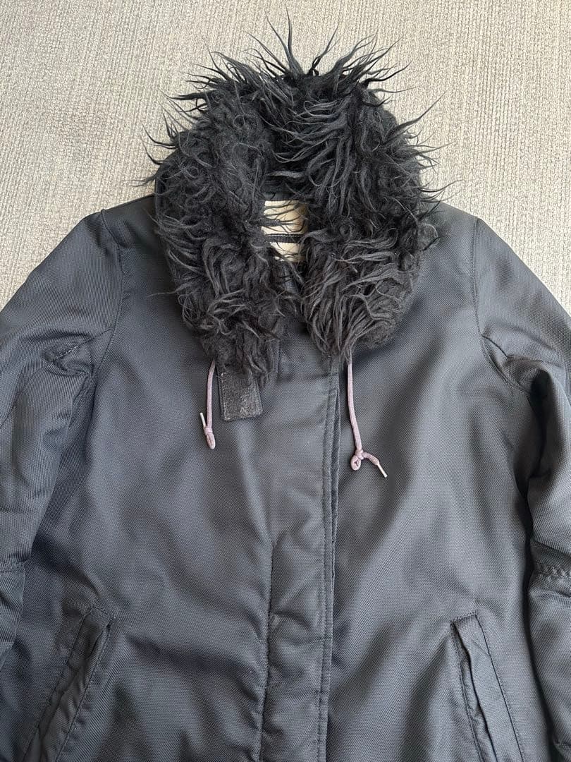 l*l様 00s\"helmut lang\"astro biker coat bl