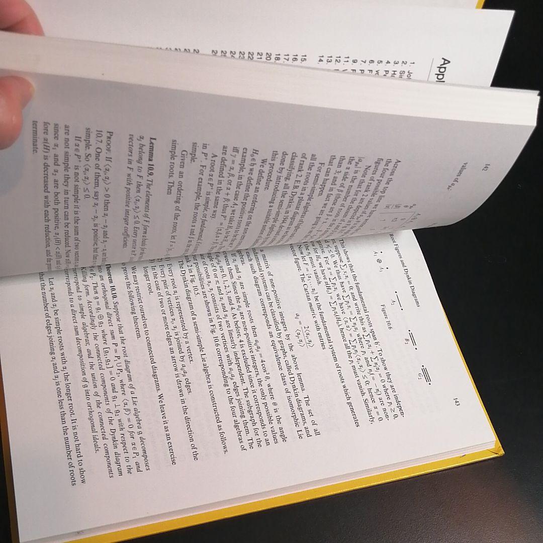 Lie Groups and Algebras　Sattinger Weaver