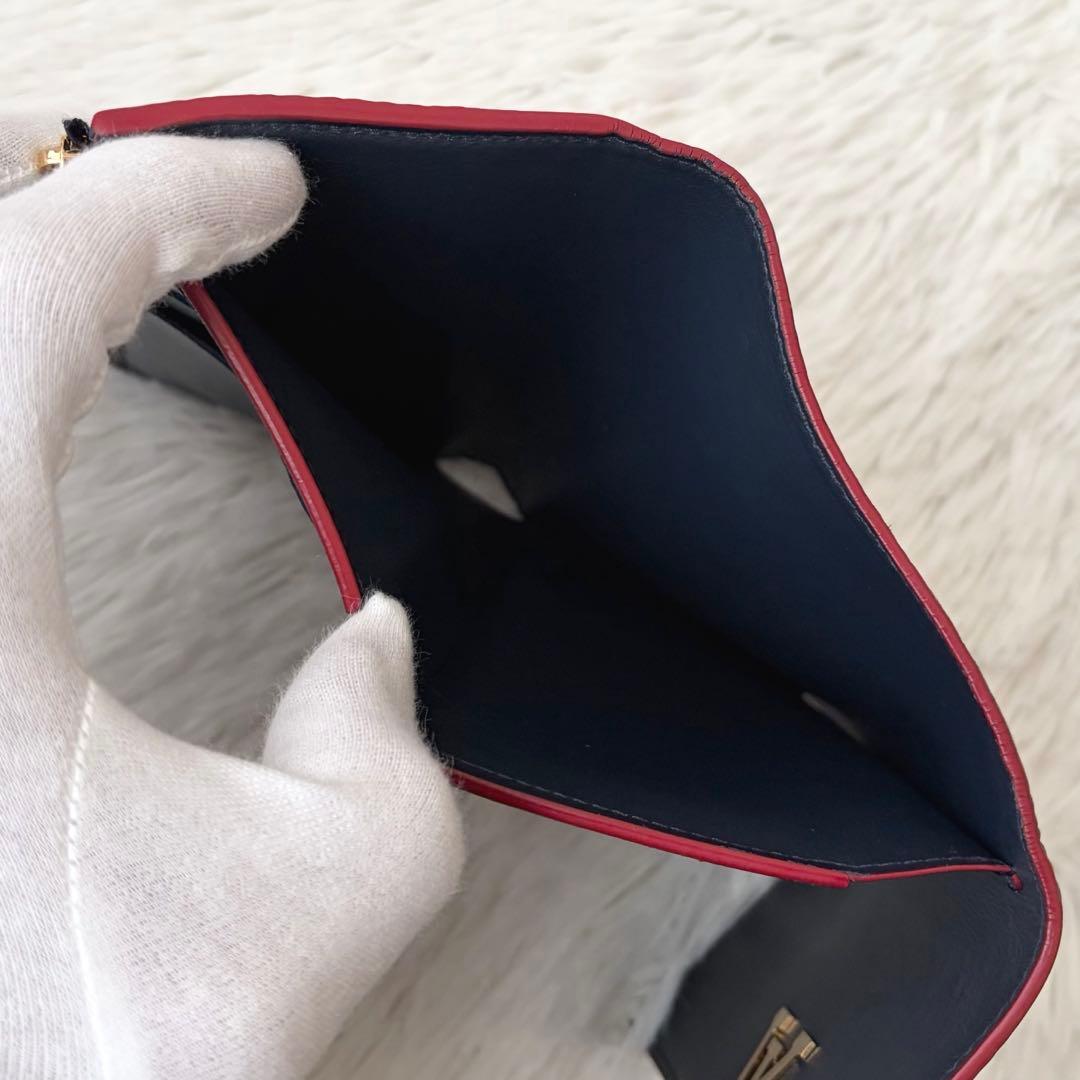 ルイヴィトン ポルトフォイユ　カプシーヌコンパクトウォレット　マリーヌルージュ