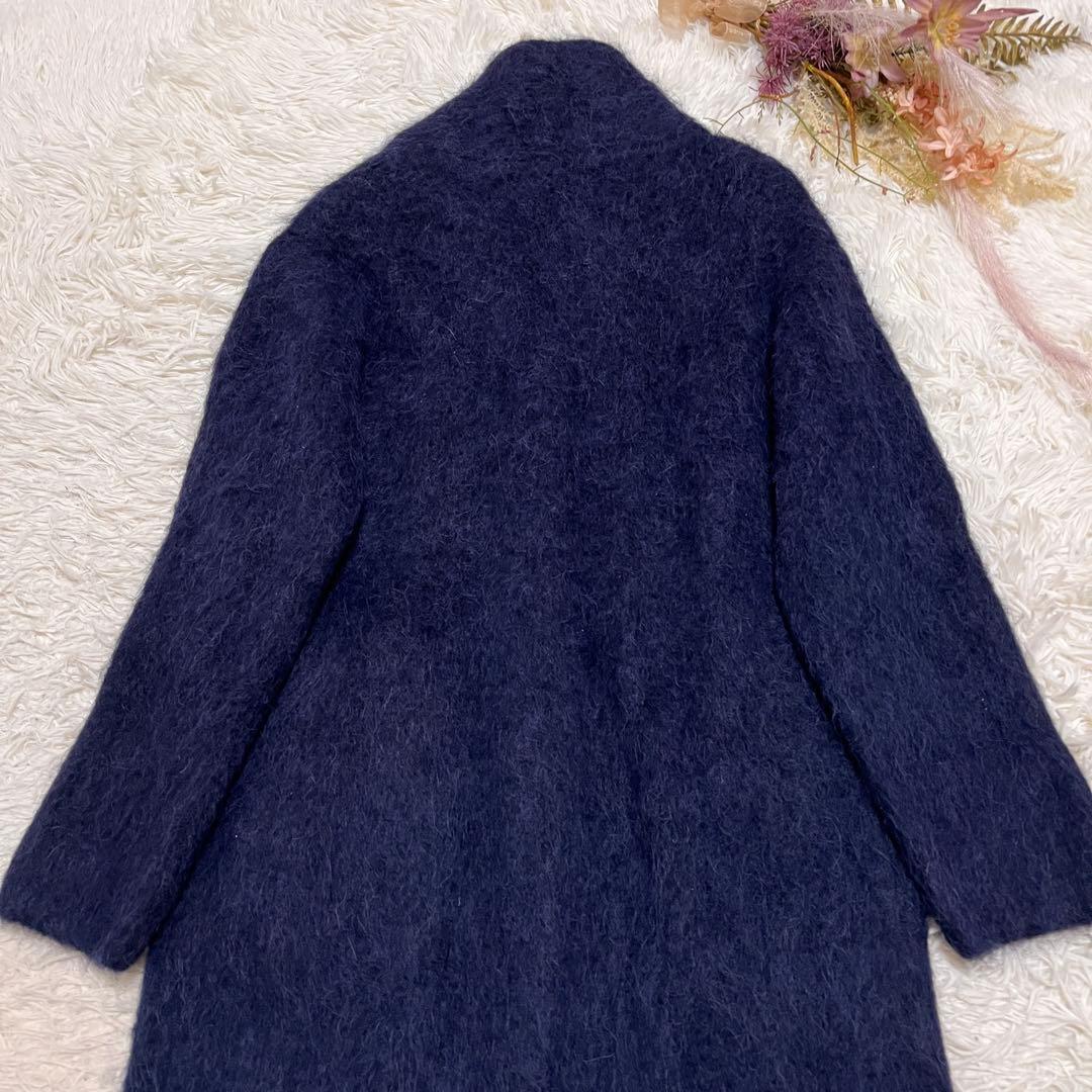 【極美品】Sov. アルパカシャギーボリュームコート　ロング丈　カーディガン