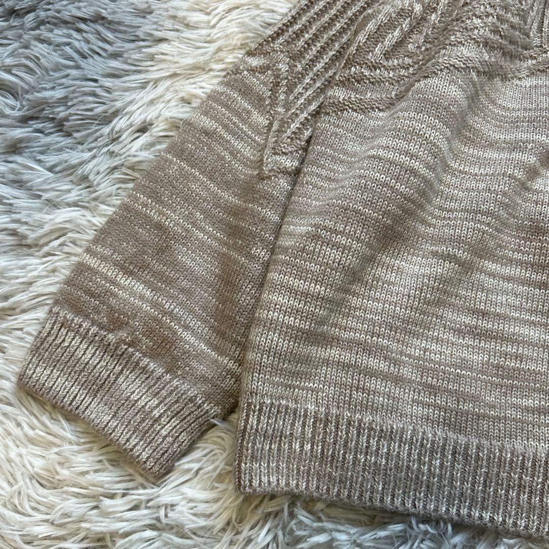 【美品】tamaki niime CA knit ポッケ モカブラウン系 ニット