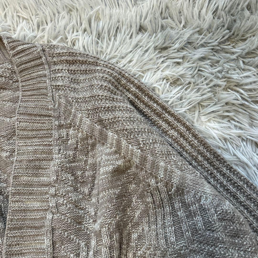 【美品】tamaki niime CA knit ポッケ モカブラウン系 ニット