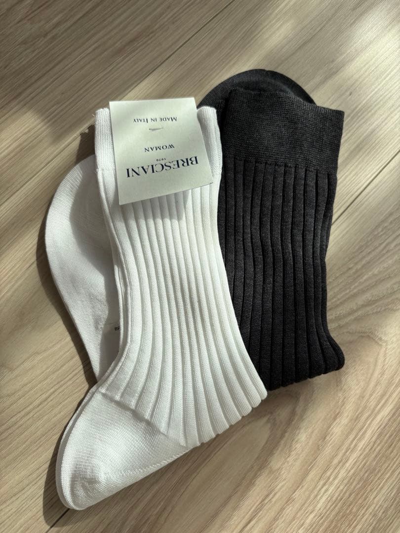BRESCIANI リブ編みソックスセット