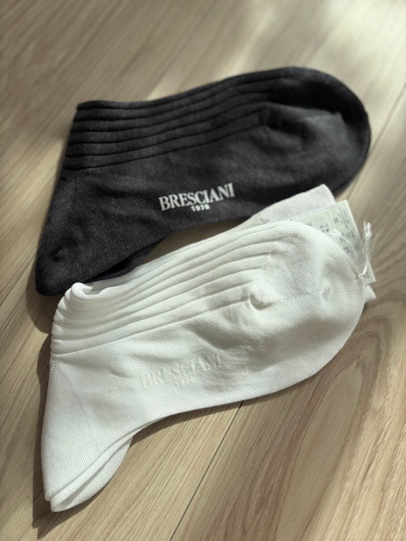 BRESCIANI リブ編みソックスセット