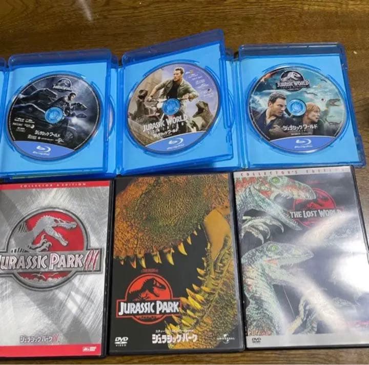 特典映像たくさん！！ ジュラシックパーク6作品。Blu-rayとDVDのセット