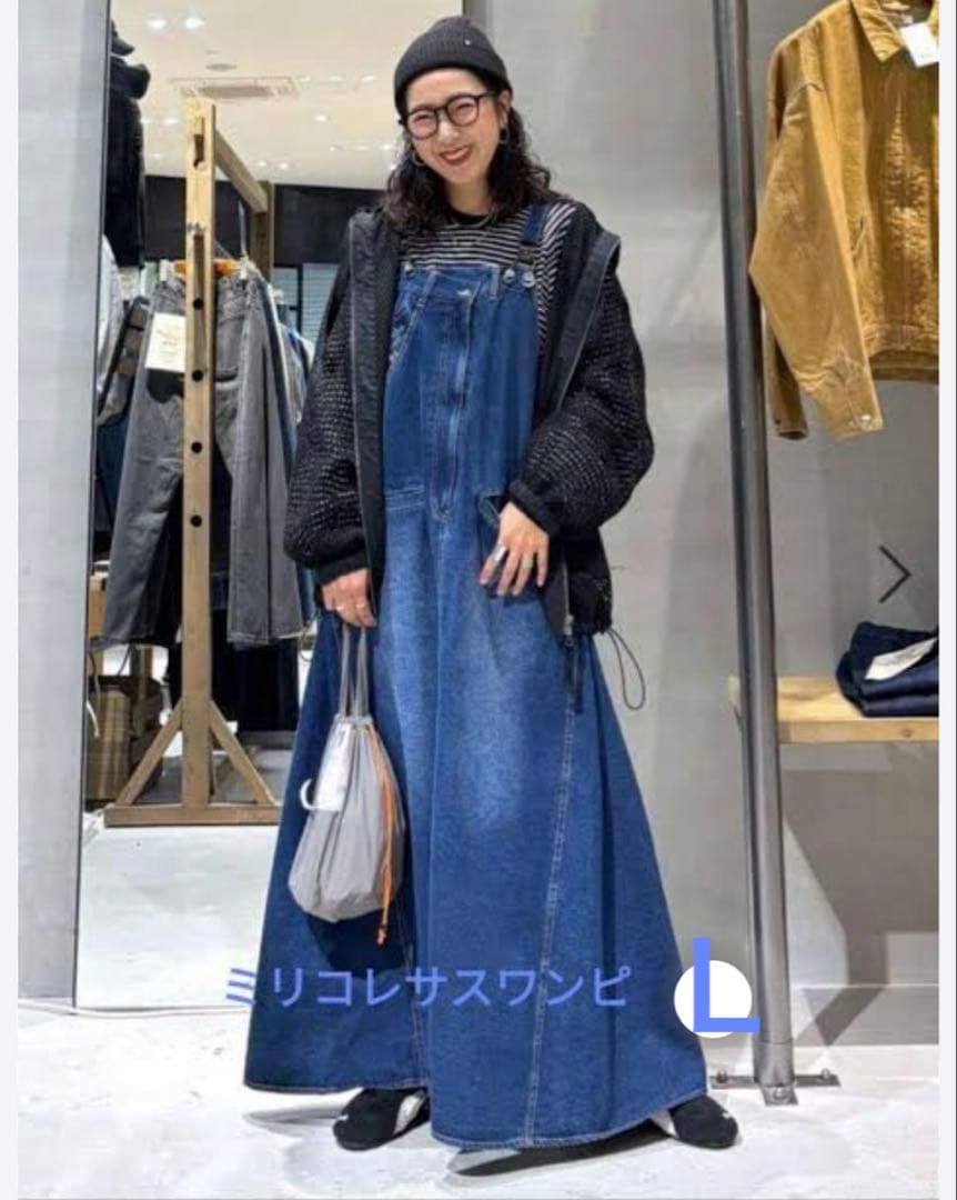 niko and...ニコアンドMisayoミリコレサスワンピース インディゴＬ