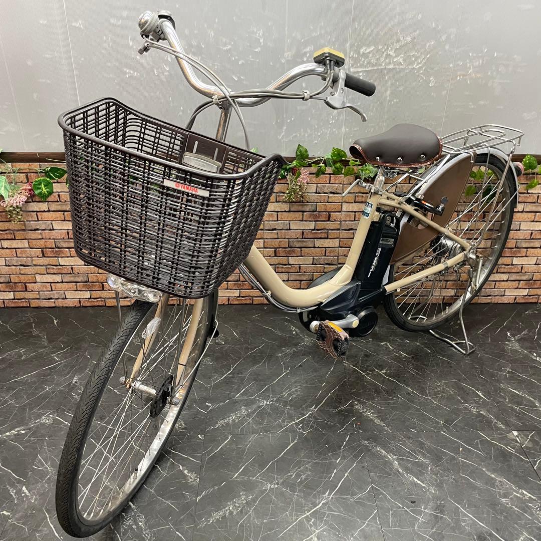 【177】電動自転車 YAMAHA PAS クリーム 26インチ