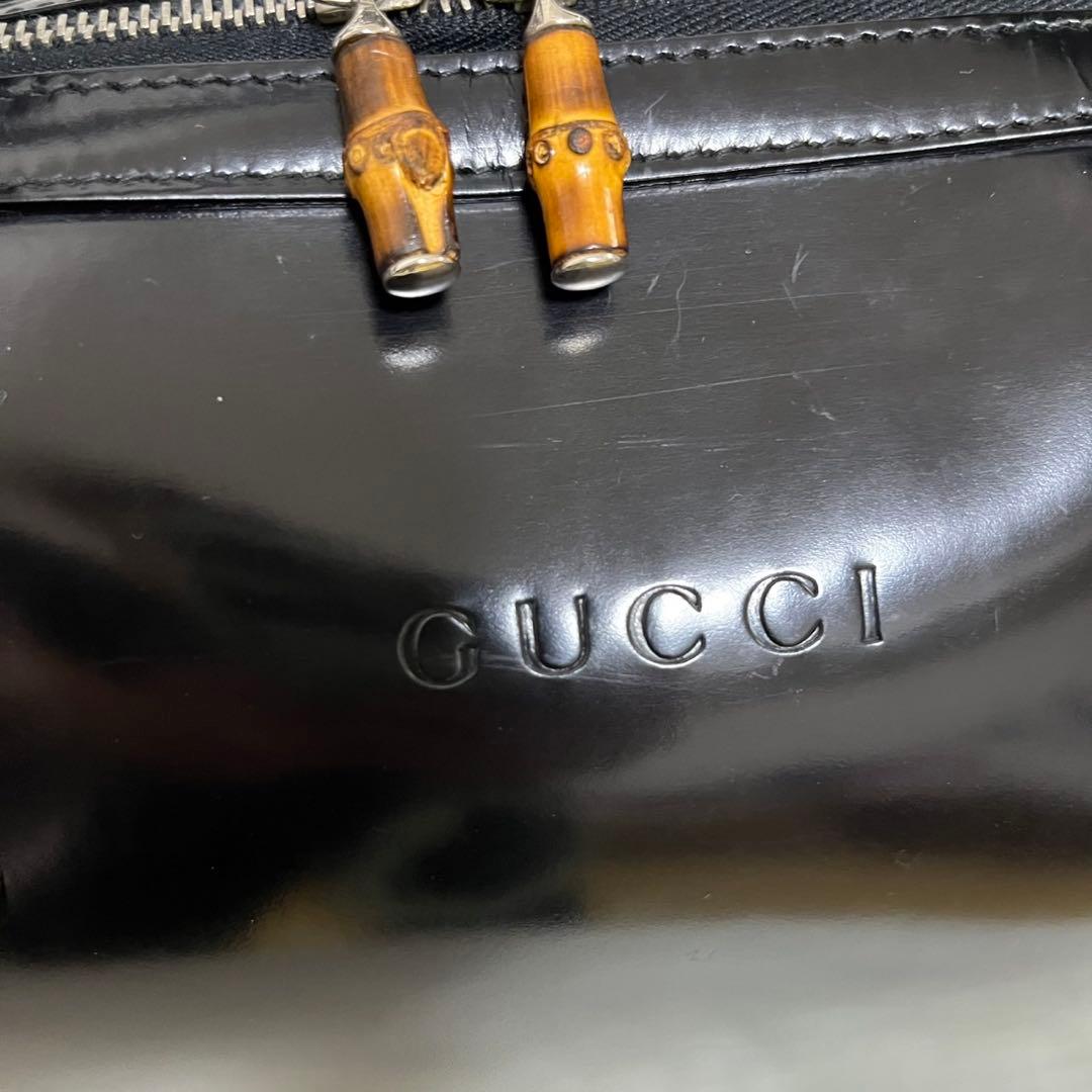 GUCCI バンブー ボストンバッグ オールドグッチ レザー ヴィンテージ