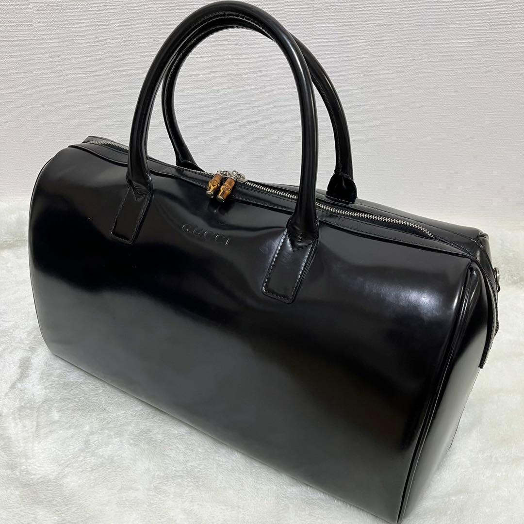 GUCCI バンブー ボストンバッグ オールドグッチ レザー ヴィンテージ