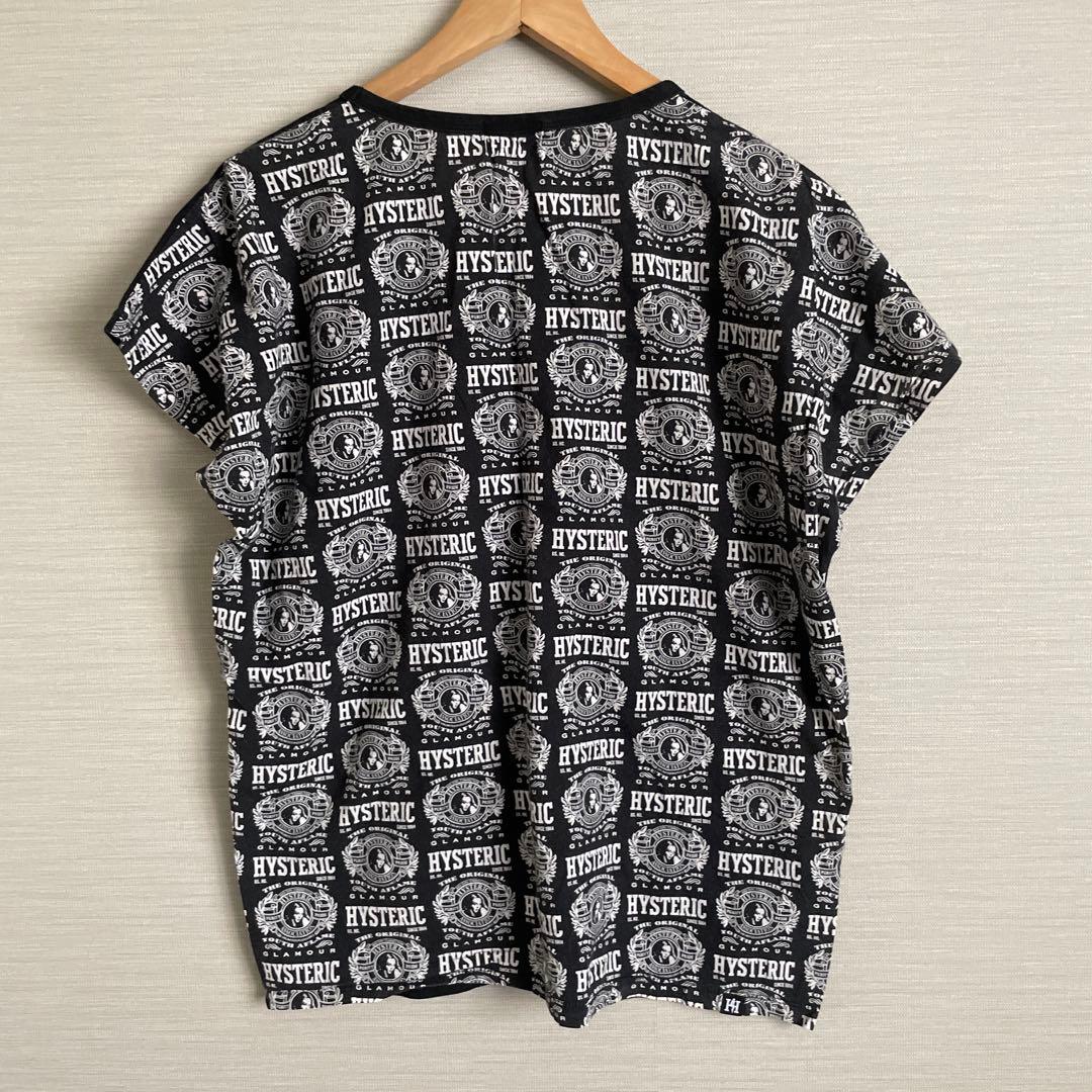 ヒステリックグラマー 総柄プリントTシャツ