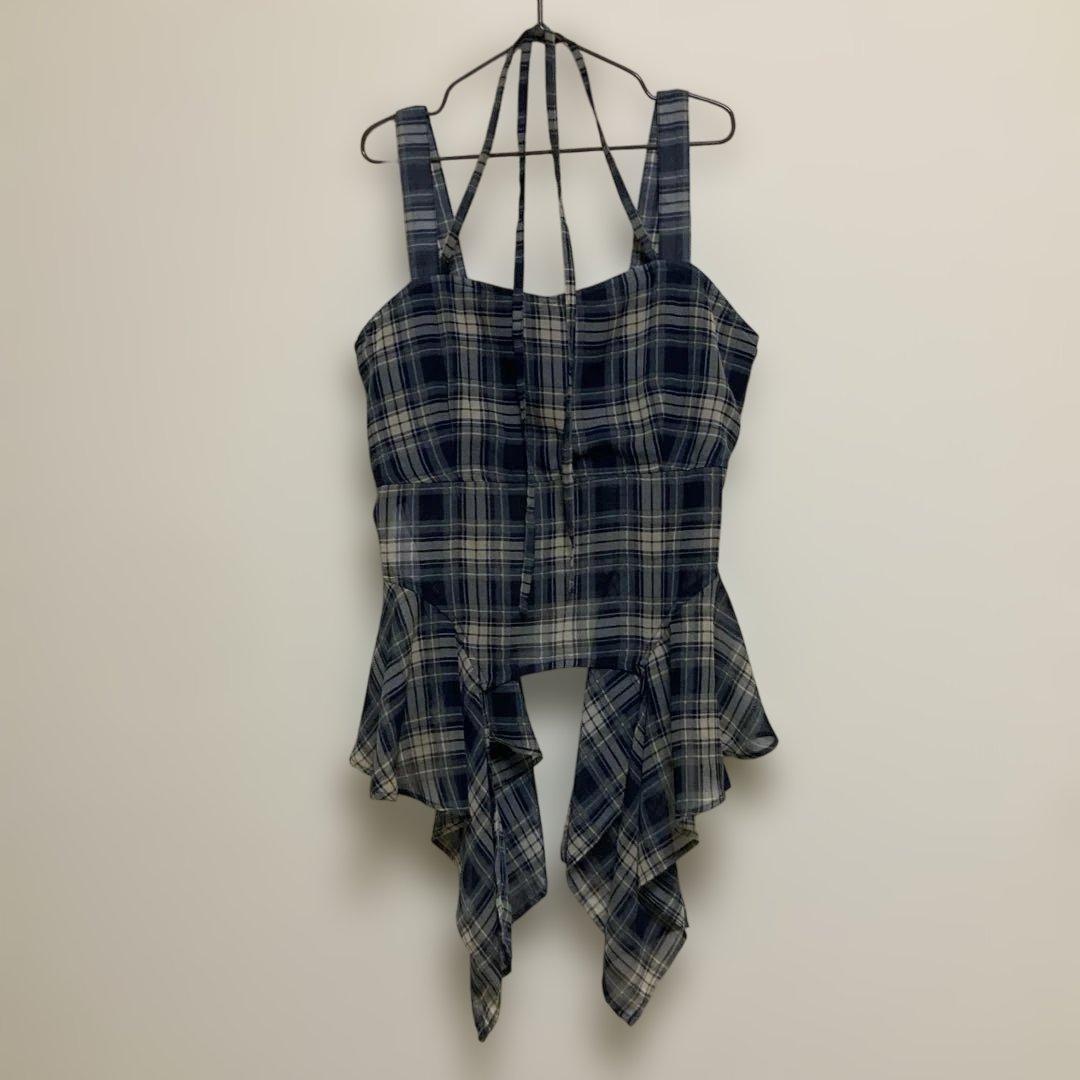 LAGUA GEM HEM FLARE キャミトップス　NVY