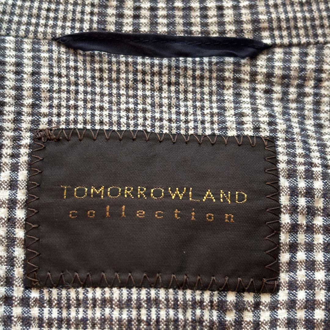TOMORROWLAND 定価4.4万 グレンサッカー ダブルブレストジャケット