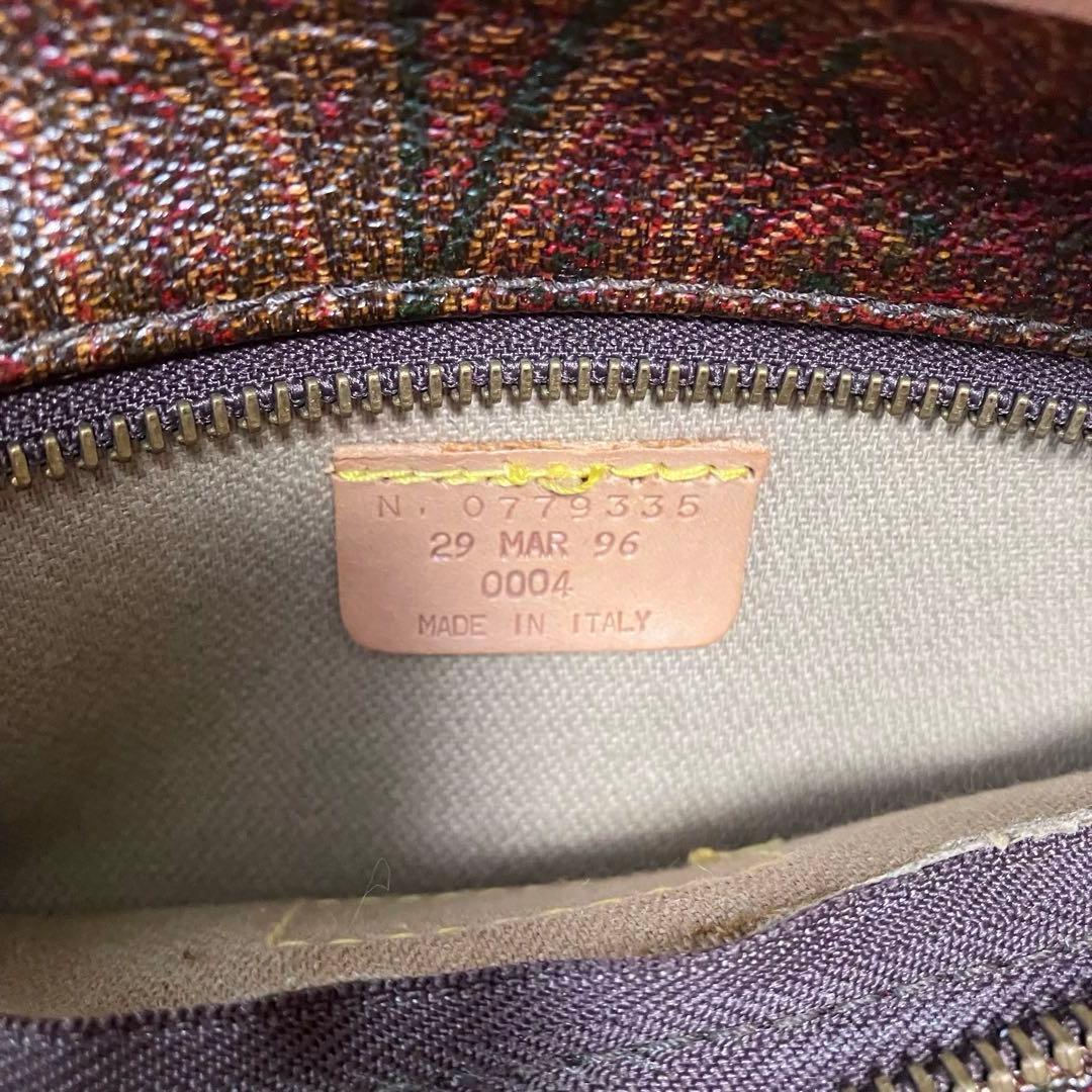 ETRO エトロ ボストンバッグ ブラウン 大容量 旅行 ペイズリー ショルダー