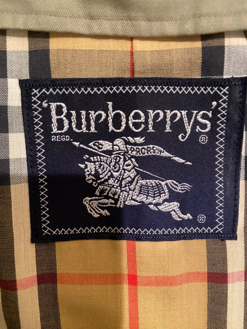 特価_Burberrys（バーバリーズ）　ステンカラーコート玉虫色　ベージュ