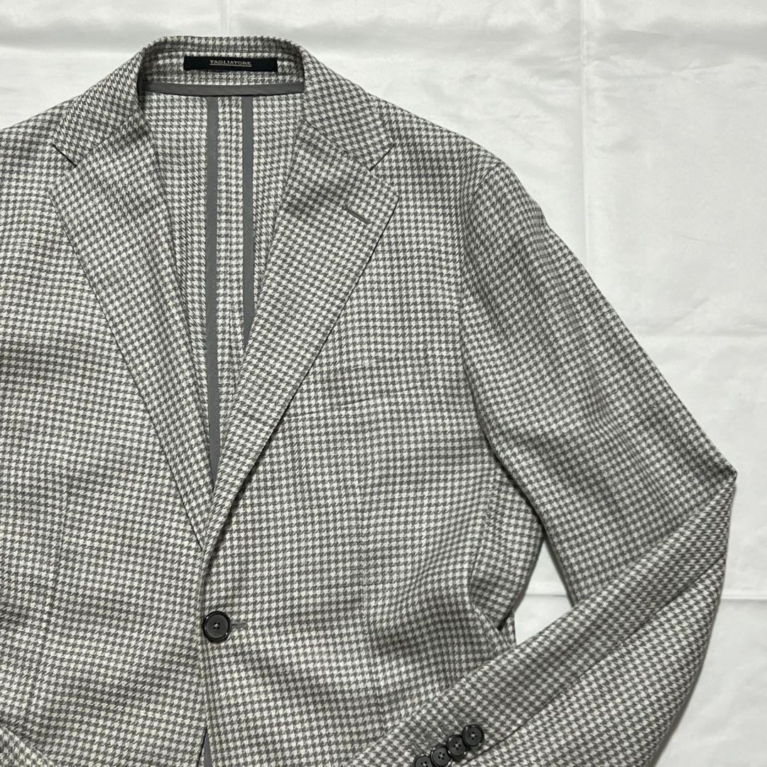 極美品✨️近年モデル タリアトーレ アンコン ジャケット グレー シルク混 千鳥