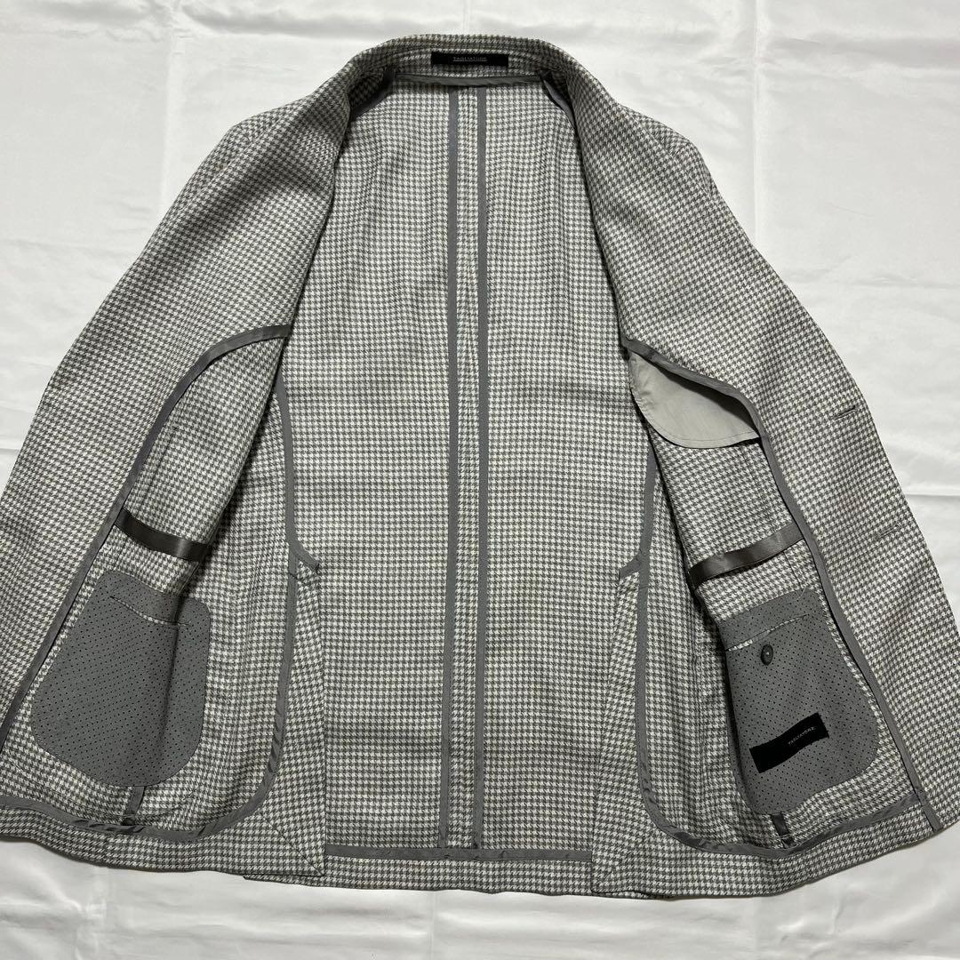 極美品✨️近年モデル タリアトーレ アンコン ジャケット グレー シルク混 千鳥