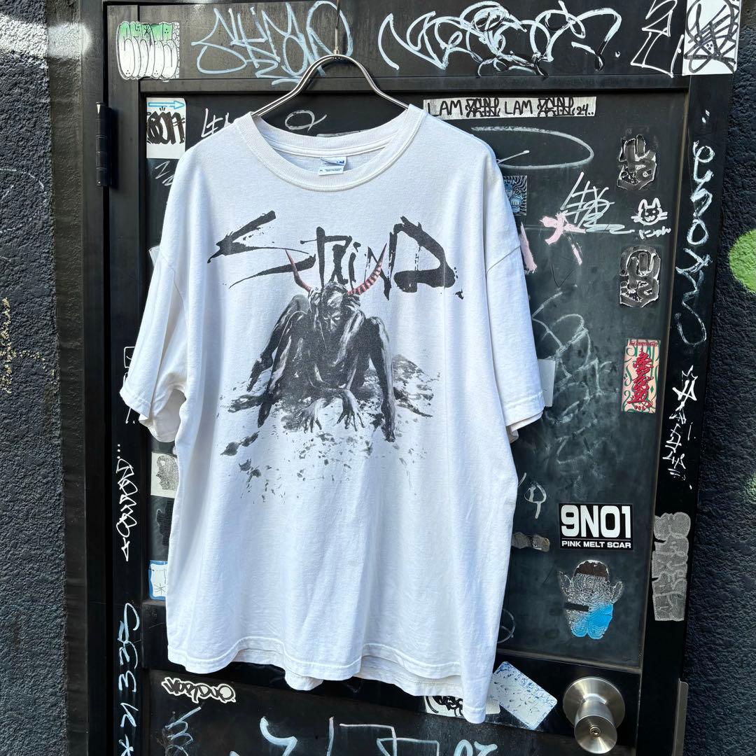 00s STAIND vintage tシャツ XL L GR UNGE