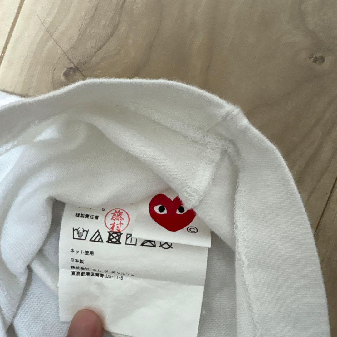 PLAY COMME des GARÇONS ピンクハートTシャツ S