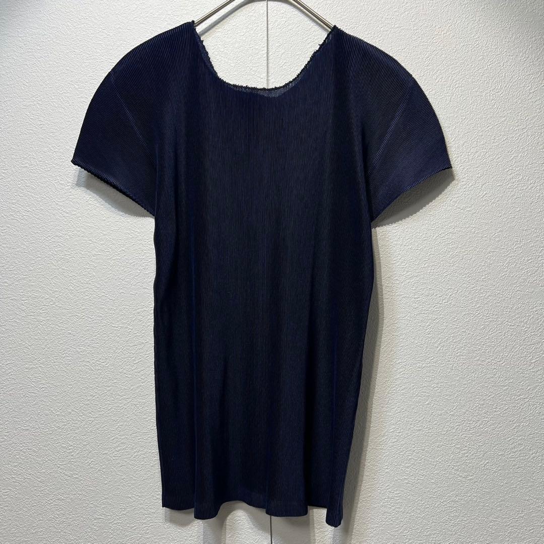 希少 美品 プリーツプリーズ イッセイミヤケ プリーツ デザイン Tシャツ 3