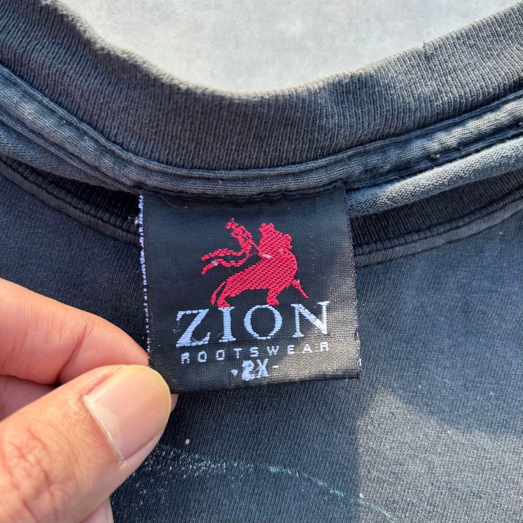 BOB MARLEY vintage tシャツ フェード 00s ZION