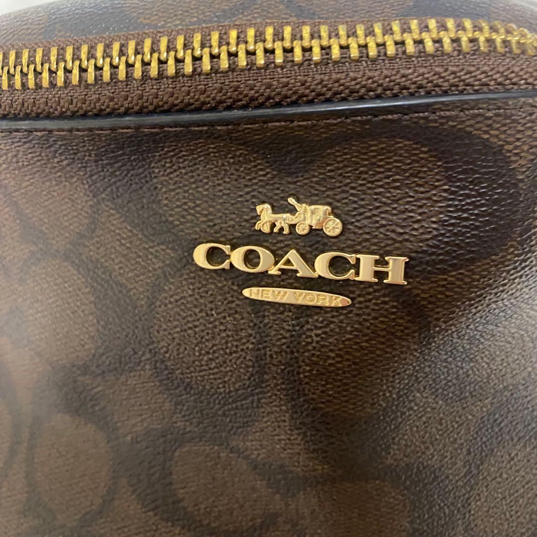 COACH コーチ　ウエスト　バッグ　ブラウン