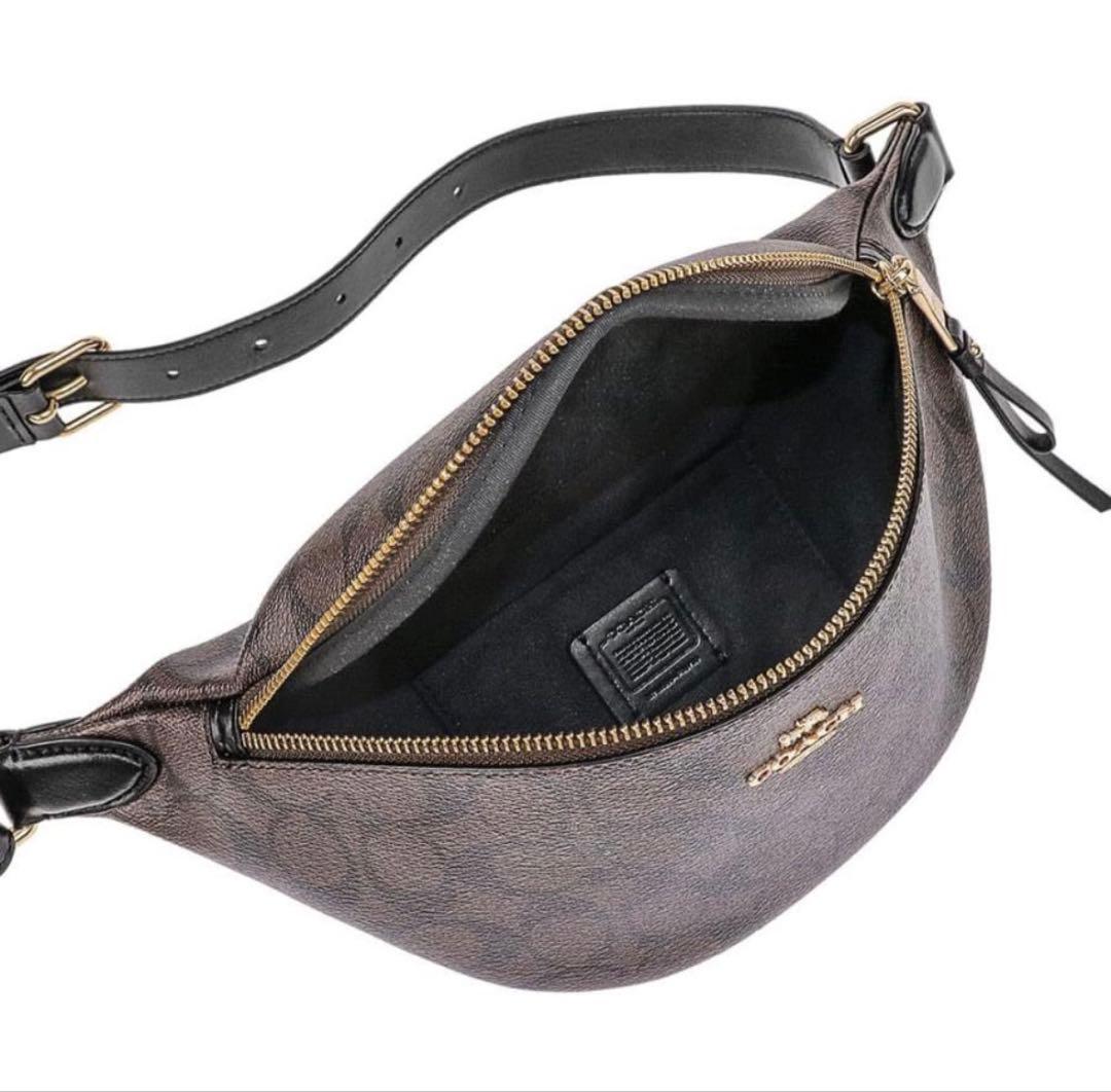 COACH コーチ　ウエスト　バッグ　ブラウン