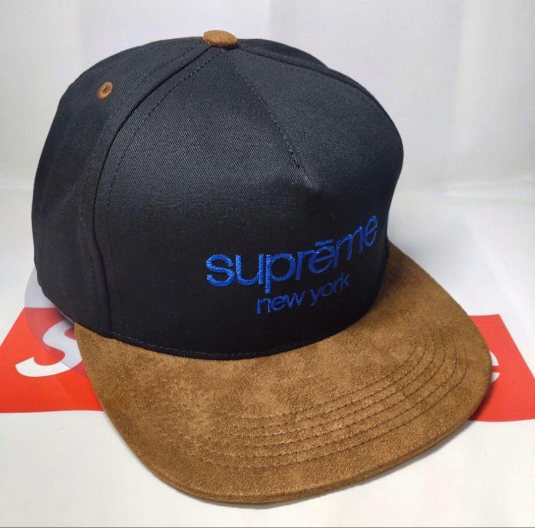 帽子 Supreme Classic Logo Suede Visor Panel