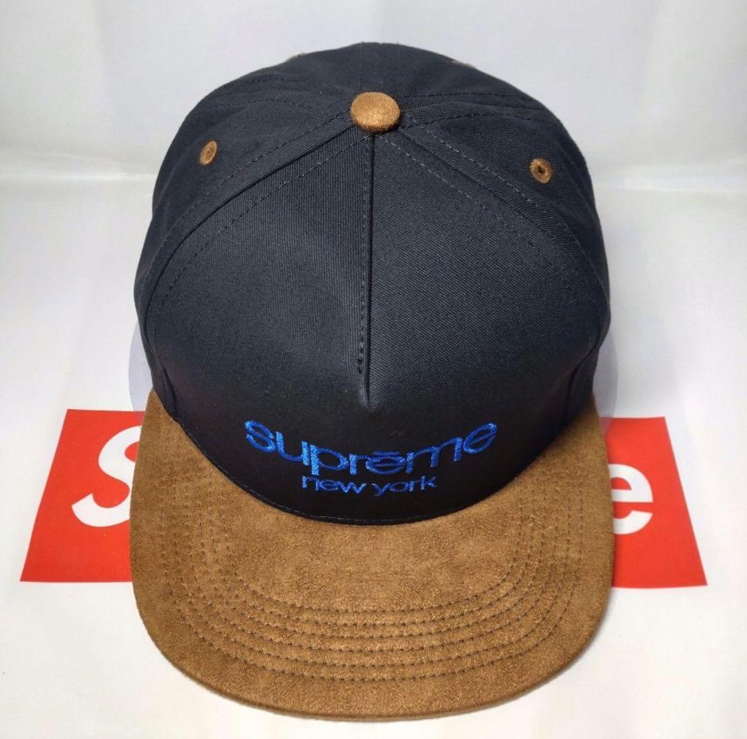 帽子 Supreme Classic Logo Suede Visor Panel