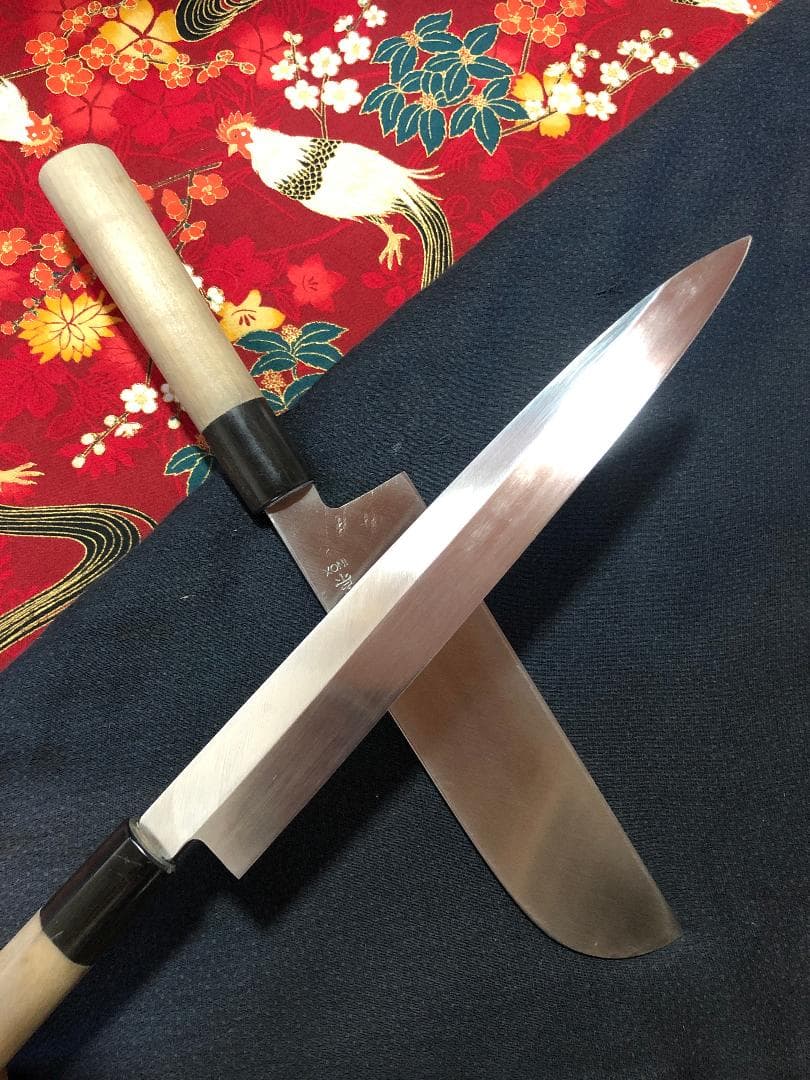 【いせやん】INOX・本焼き　鎌形薄刃包丁のみ