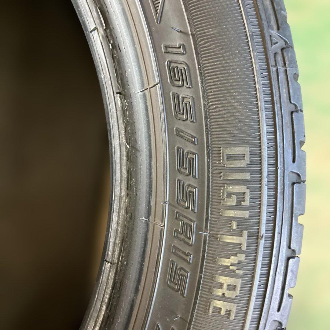 DUNLOP 165/55R15 EC202 4本夏タイヤ軽四全国送料無料