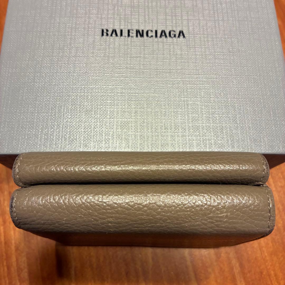 BALENCIAGA 三つ折り財布　ブラウン