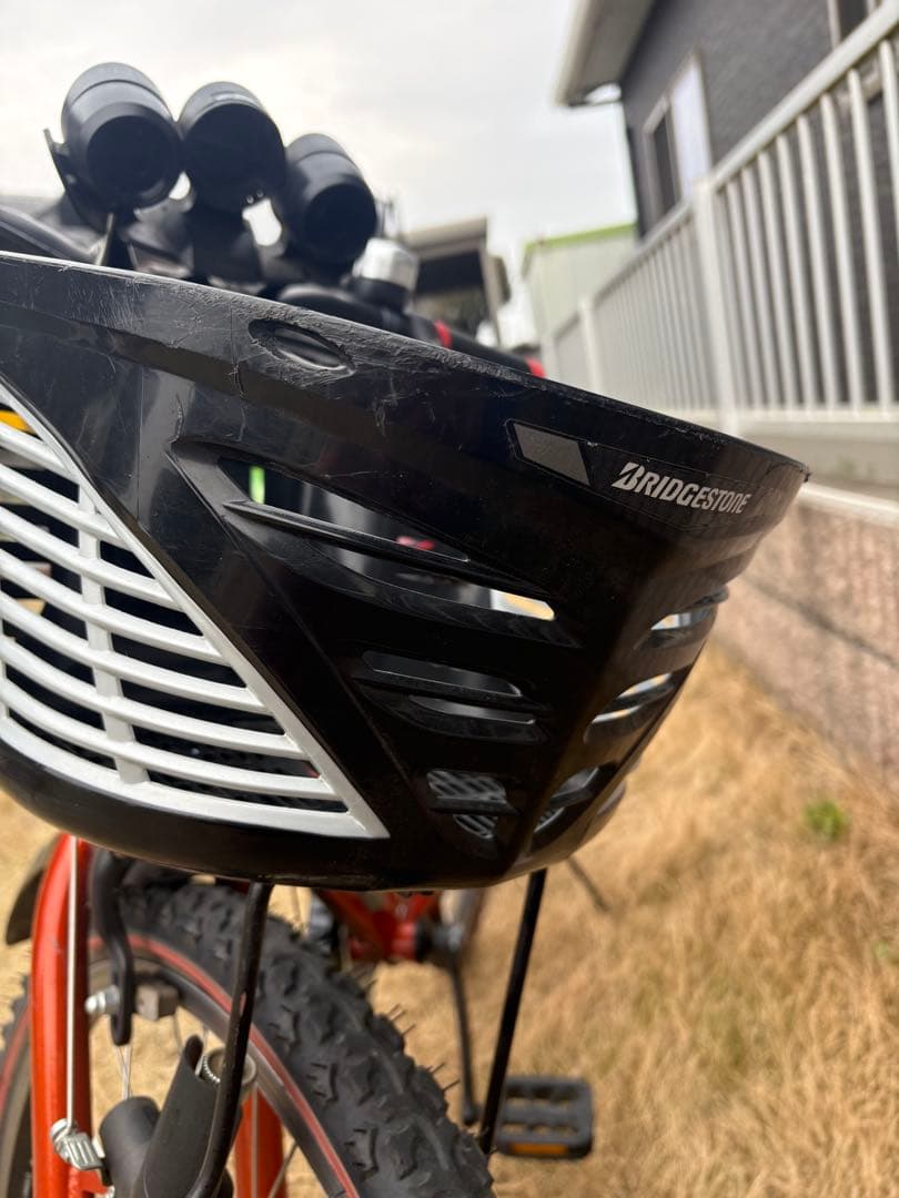 オレンジ色 子供用自転車 マウンテンバイク　24インチ　ブリヂストン　群馬