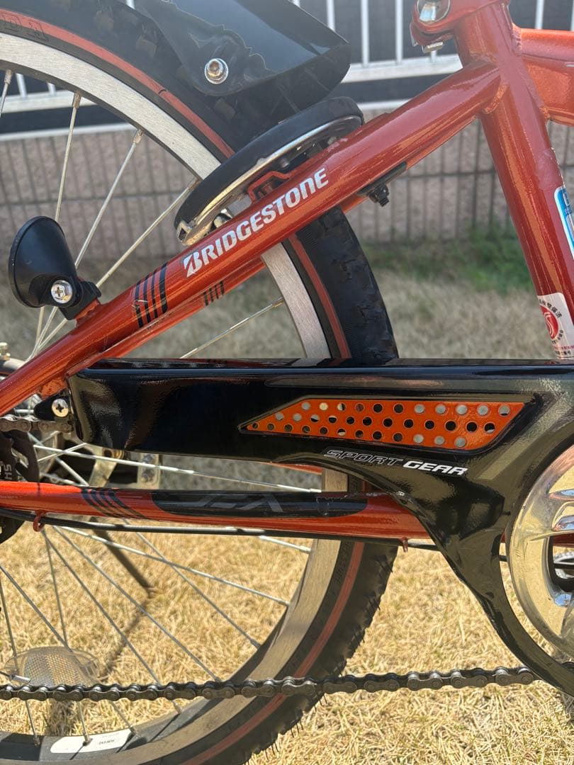 オレンジ色 子供用自転車 マウンテンバイク　24インチ　ブリヂストン　群馬
